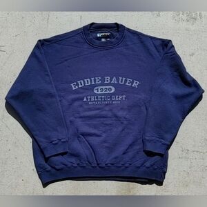 Vtg 1990s Eddie Bauer EBTEK Crew Neck Sweatshirt Super Heavyweight Made in Canad